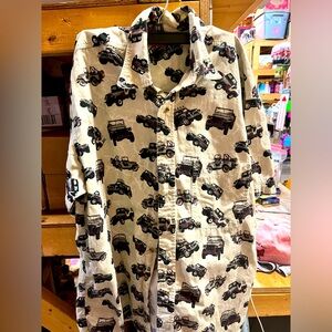 Jeep Brand Men’s short sleeve button down shirt size large
